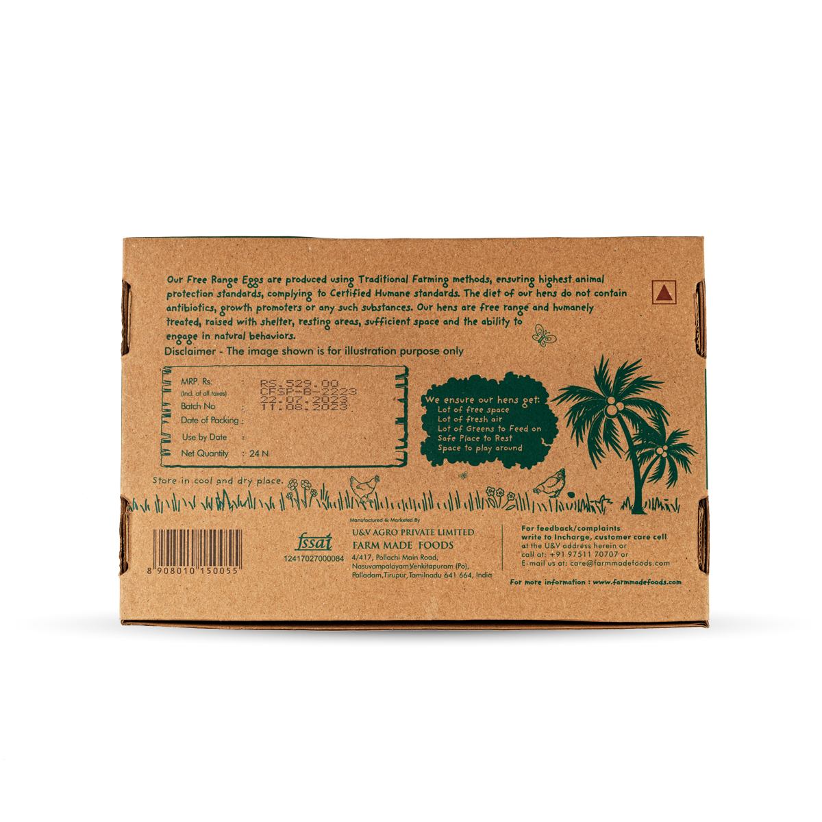 Free Range Eggs - 24 Pack